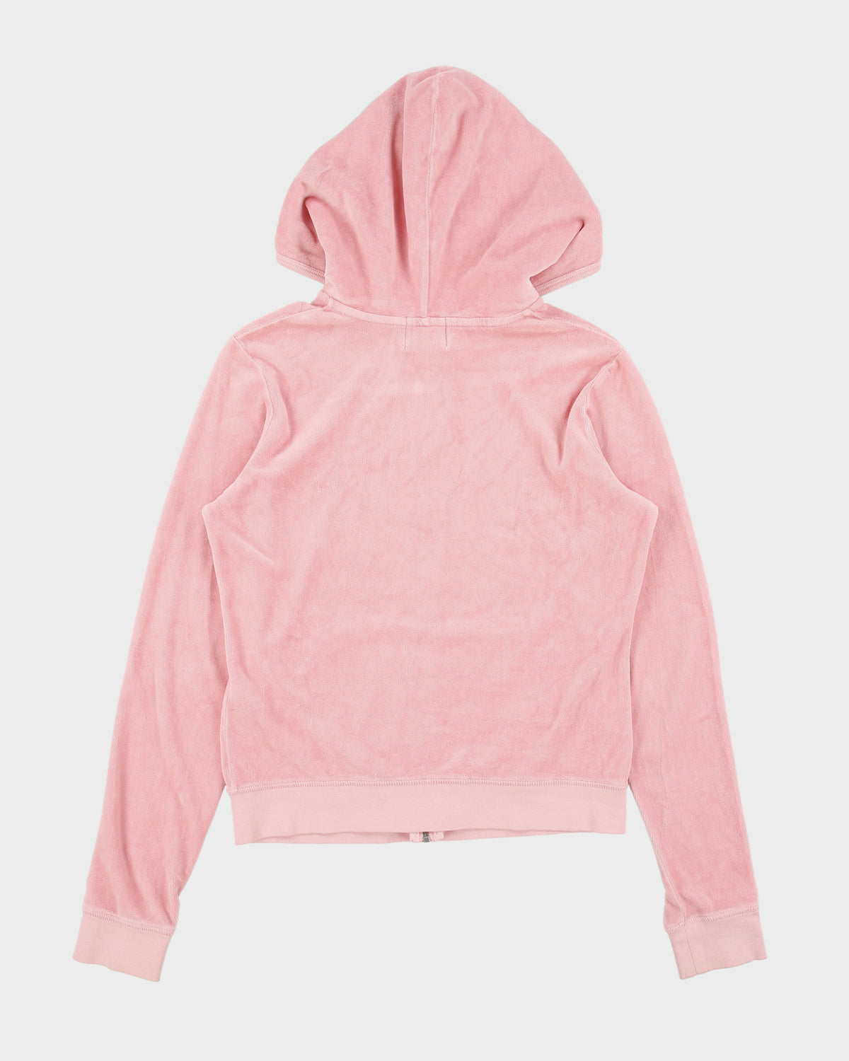 Vintage Y2K 00s Juicy Couture Rhinestone Snowflake Zip-up Velour Hoodie - L