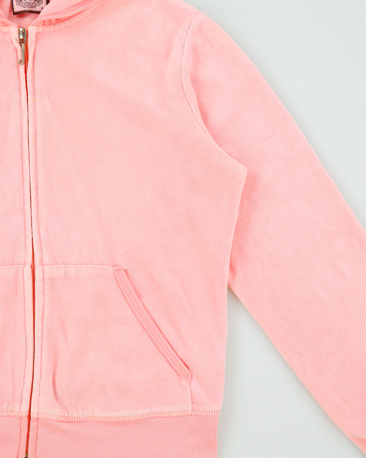 Vintage Y2K 00s Juicy Couture Queen Of Stuff Graphic Zip-up Velour Hoodie - XL