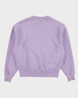 Ami Alexander Mattuissi Women's Violet Chain Stitch Ami De Coeur Oversized Crewneck Sweatshirt - M