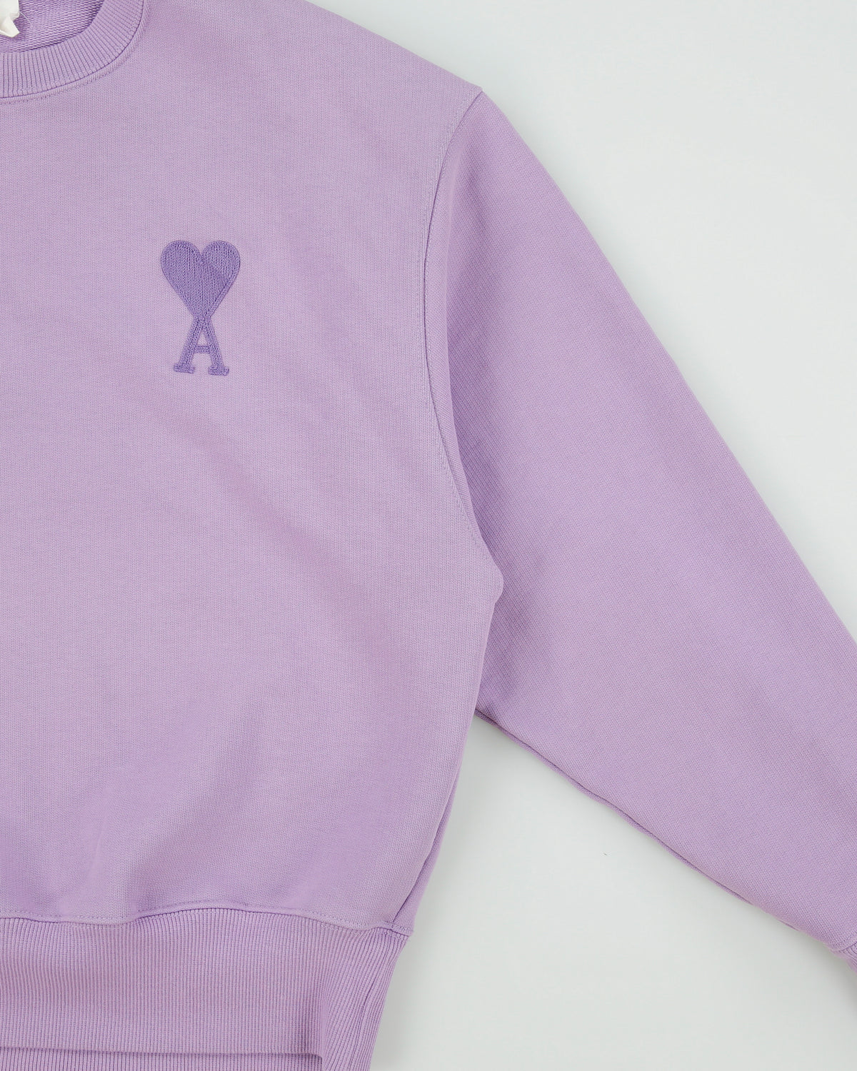 Ami Alexander Mattuissi Women's Violet Chain Stitch Ami De Coeur Oversized Crewneck Sweatshirt - M