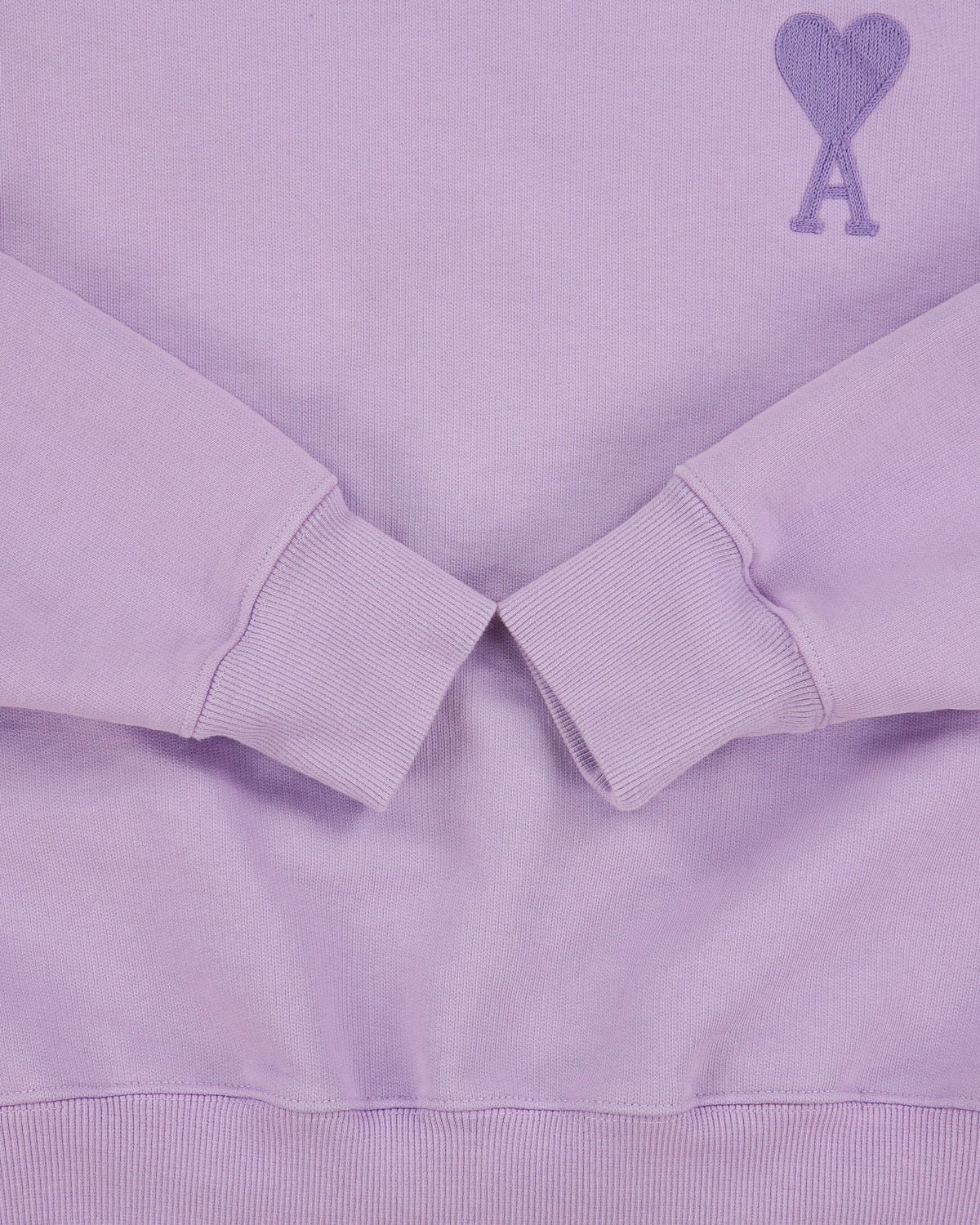 Ami Alexander Mattuissi Women's Violet Chain Stitch Ami De Coeur Oversized Crewneck Sweatshirt - M