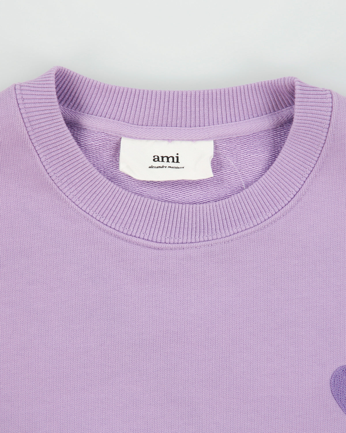 Ami Alexander Mattuissi Women's Violet Chain Stitch Ami De Coeur Oversized Crewneck Sweatshirt - M