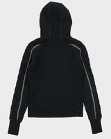 Vintage Lululemon Women's Limited Edition Fleece Lined Wool Blend Cable Knit Zip-Up Scuba Hoodie - M
