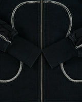 Vintage Lululemon Women's Limited Edition Fleece Lined Wool Blend Cable Knit Zip-Up Scuba Hoodie - M