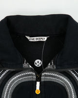 Vintage Y2K 00s Lululemon Breathe Deeply Women's Heavyweight Embroidered Fleece Lined Zip-Up Scuba Sweatshirt - S