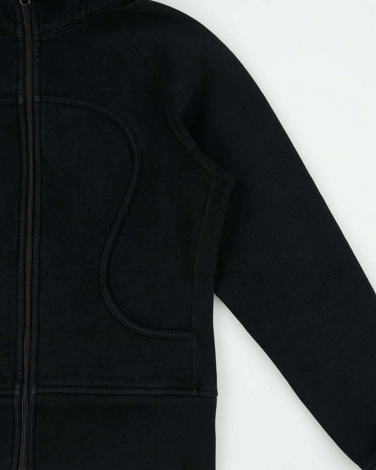 Vintage Lululemon Women's Heavyweight Fleece Lined Zip-Up Scuba Hoodie - L