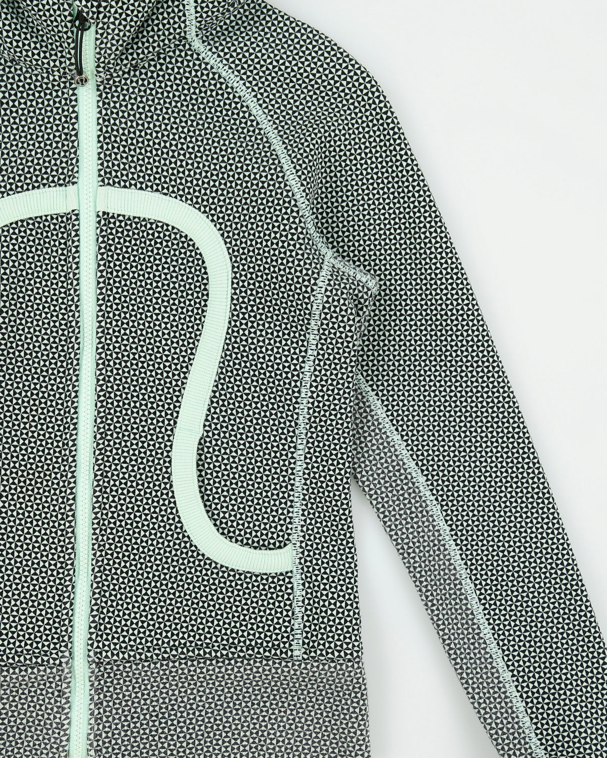 Lululemon Women's Heavyweight Fleece Lined Geometric Zip-Up Scuba Hoodie - XS
