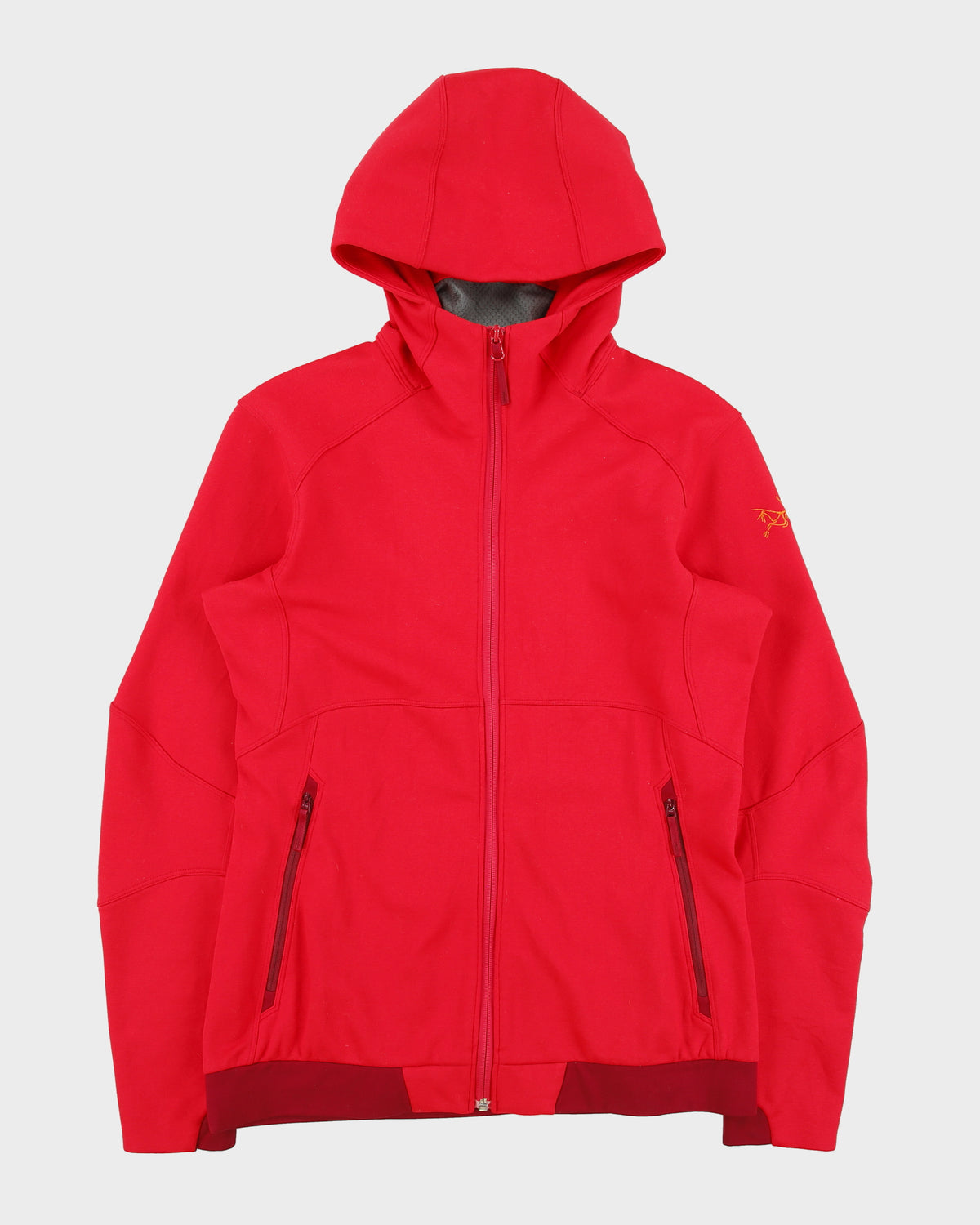Vintage Arc'teryx Women's Hot Pink Covert Polartec Fleece Lined Zip-Up Hoodie - M