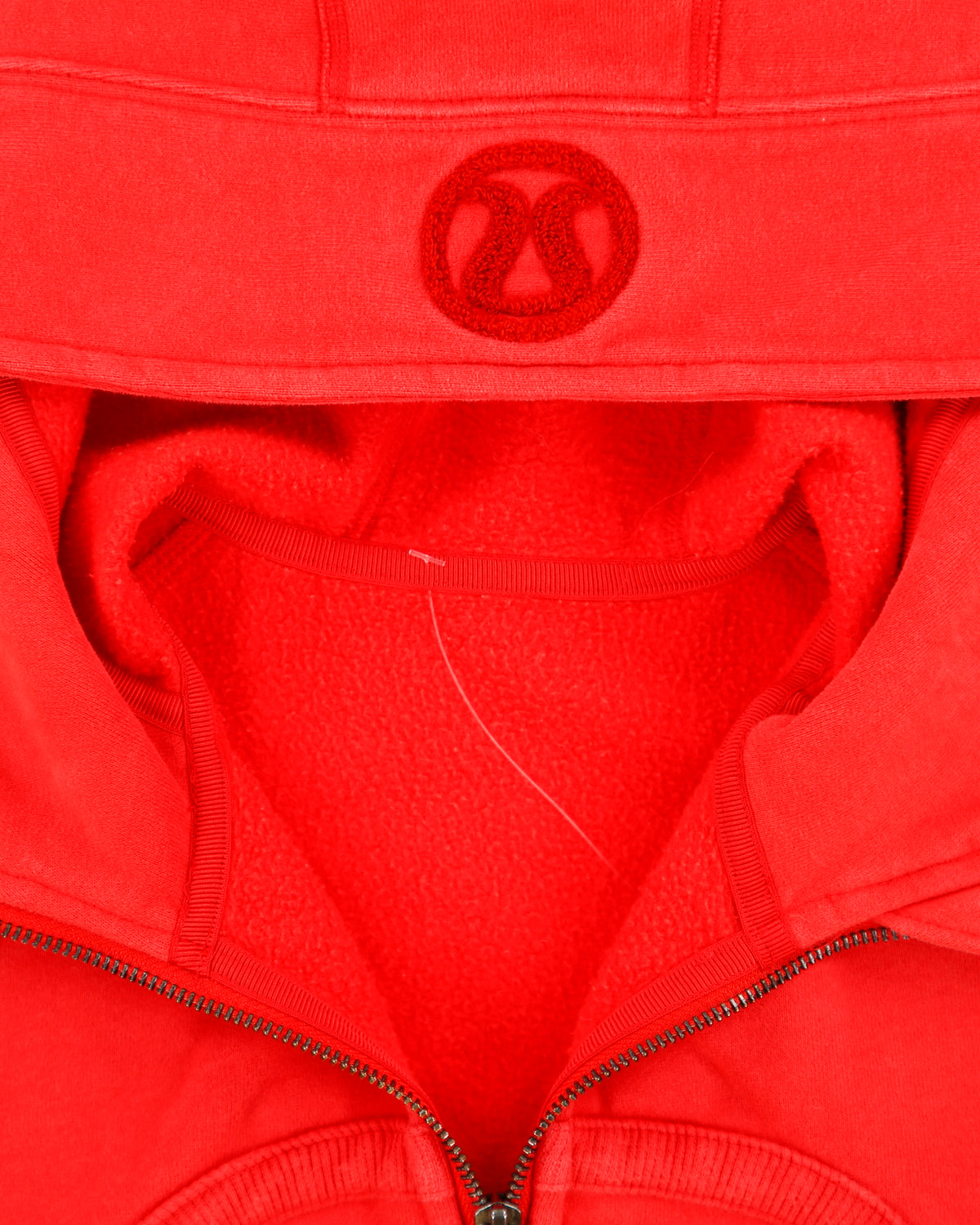 Lululemon Women's Peach Heavyweight Fleece Lined Zip-Up Scuba Hoodie - S
