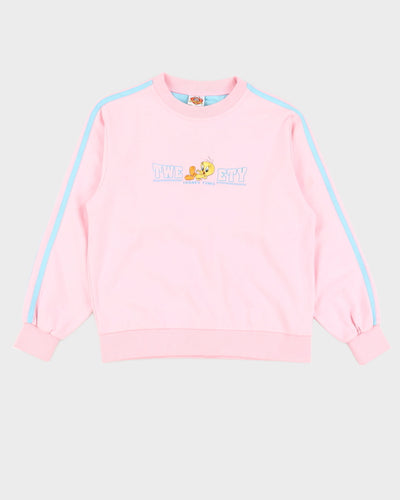 Y2K 00s Looney Tunes Pink Tweety Bird Sweatshirt - XS/S