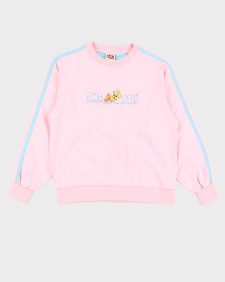 Y2K 00s Looney Tunes Pink Tweety Bird Sweatshirt - XS/S