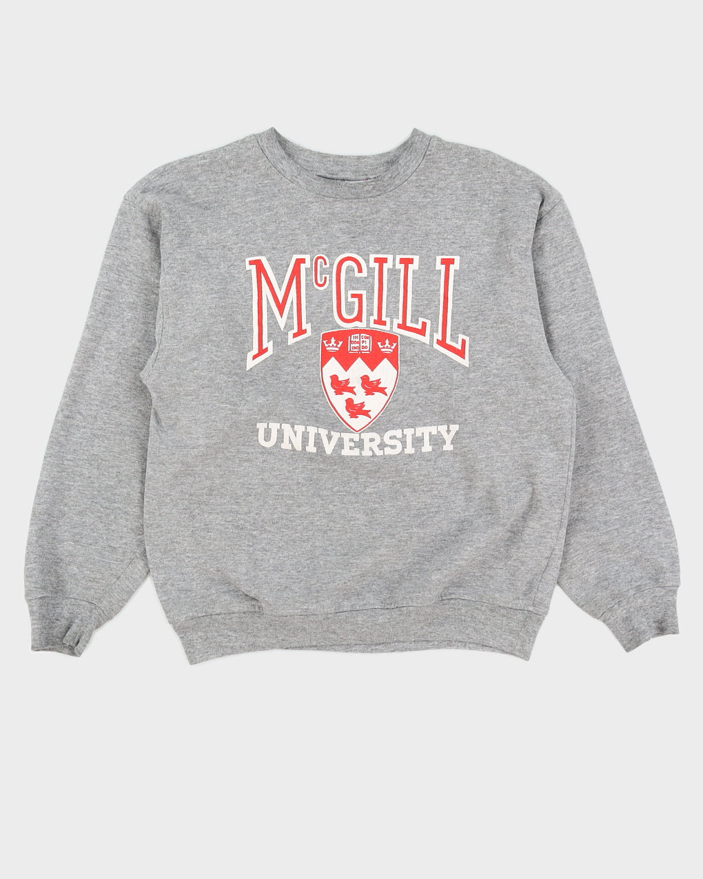Vintage 70s McGill University Grey Marled Sweatshirt - XS/S