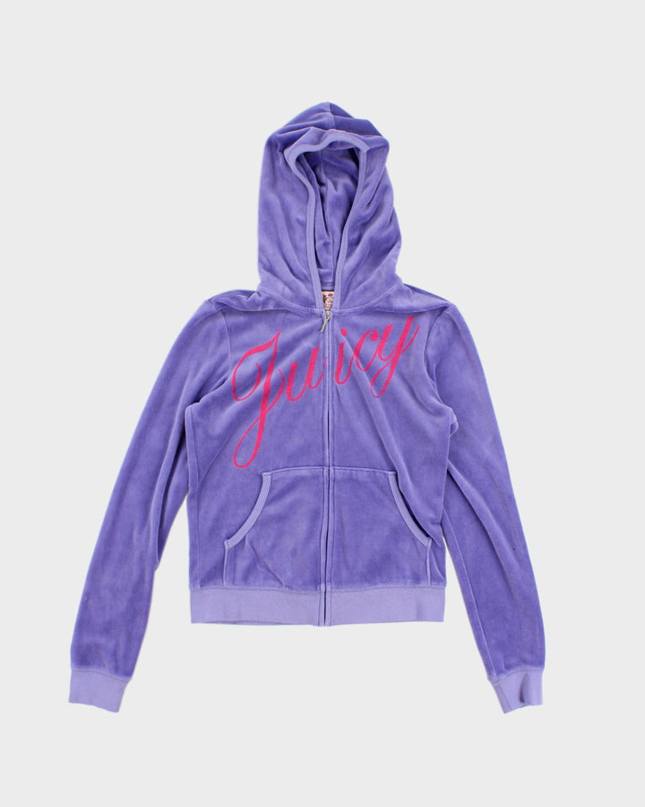 Y2K 00s Juicy Couture Purple Track Suit Hoodie L