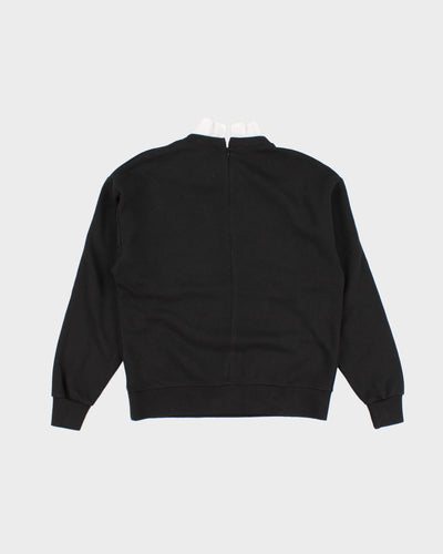 Sandro Collared Black Sweatshirt - L