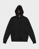 All Black Burberry Zip Up Sweater - M