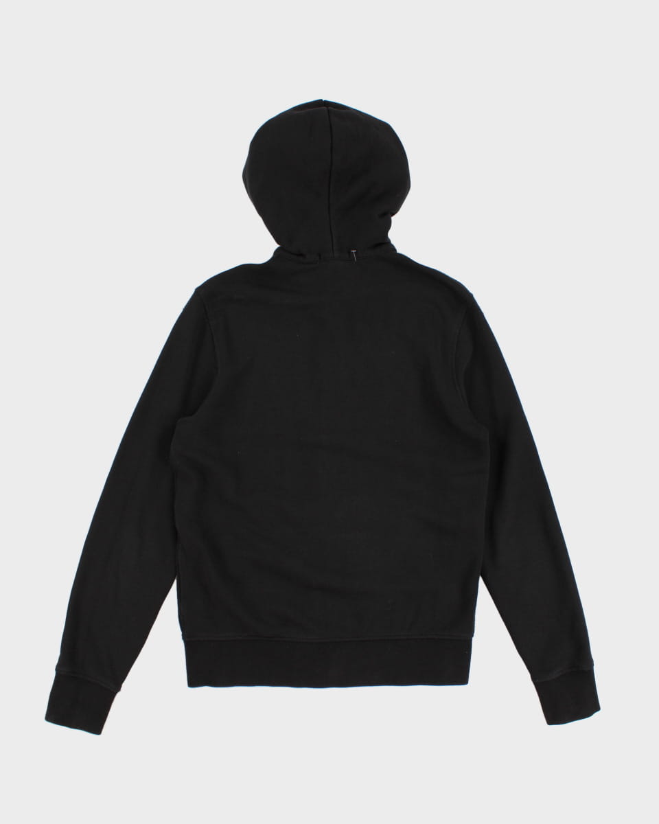All Black Burberry Zip Up Sweater - M