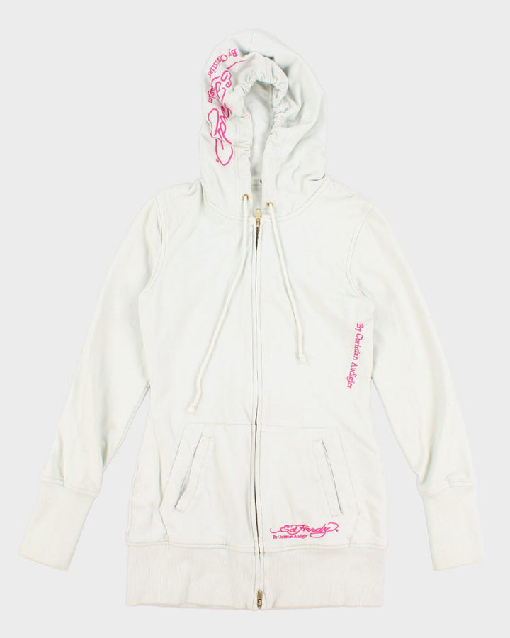 2000's Vintage Ed Hardy Graphic Print Mint Hoodie - M