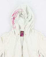 2000's Vintage Ed Hardy Graphic Print Mint Hoodie - M