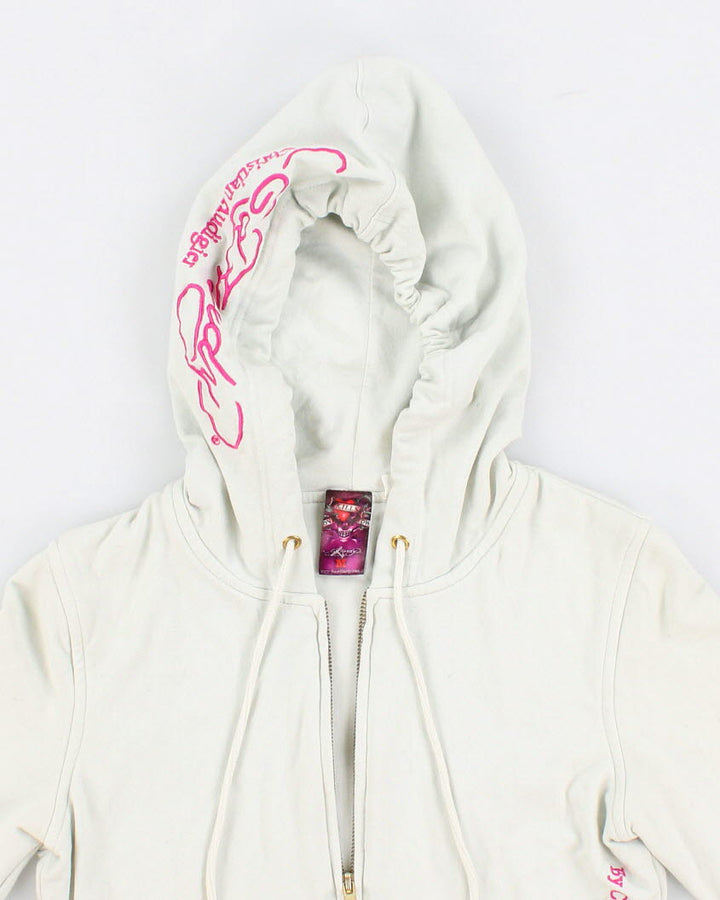 2000's Vintage Ed Hardy Graphic Print Mint Hoodie - M