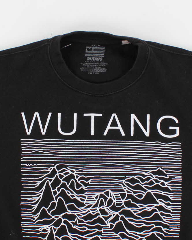 Womens Black Wutang x Joy Division Merch Hoodie - XL