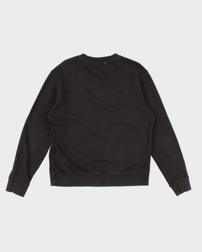 Womens Black Sandro Felted Amour Sweatshirt - M