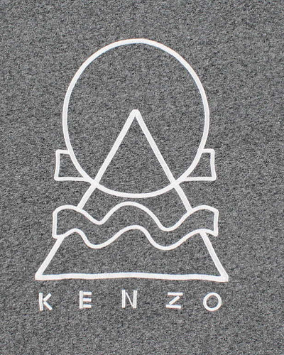 Womens Grey Kenzo Embroidered Sweatshirt - M