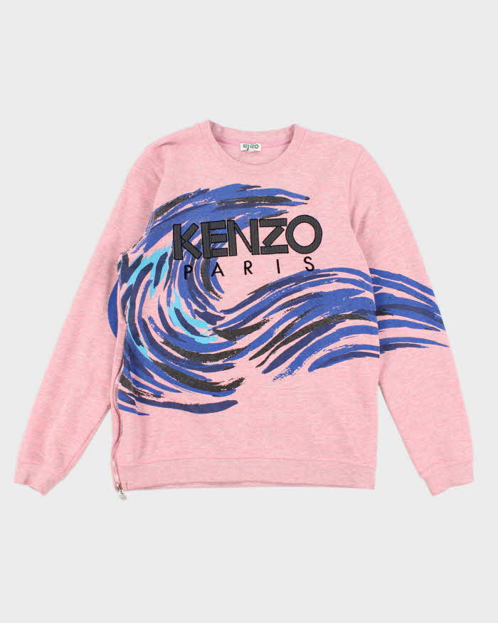 Womens Kenzo Pink Waves Sweatshirt - S