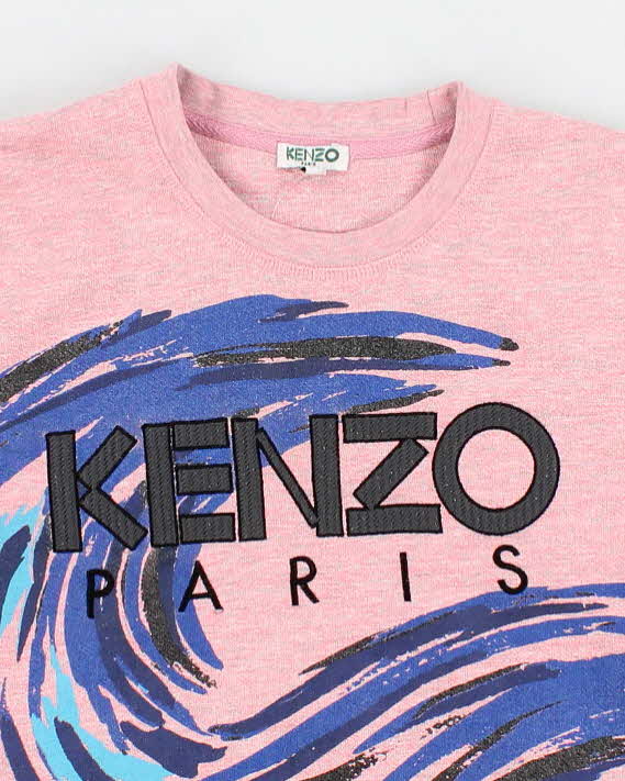 Womens Kenzo Pink Waves Sweatshirt - S