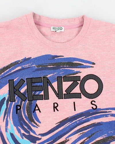 Womens Kenzo Pink Waves Sweatshirt - S