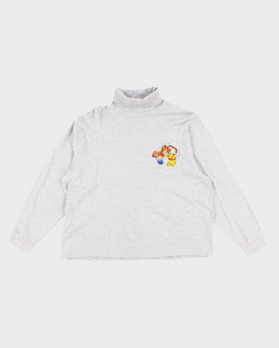 Vintage 90s Mickey Inc Winnie the Pooh Embroidered Turtleneck - XL