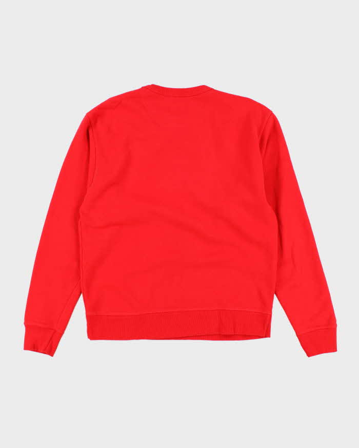 Womens Red Champion Pullover Sweatshirt - M