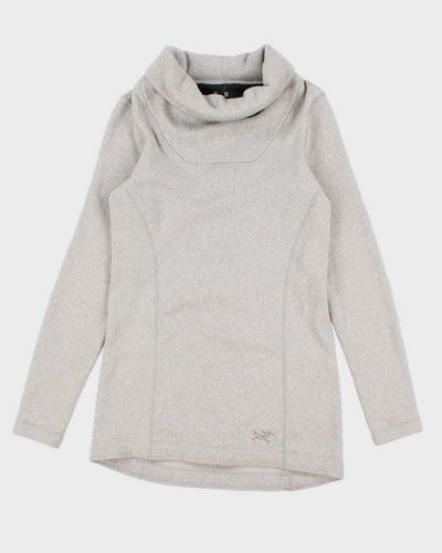 Womens Grey Arc'teryx Cowl Neck Pullover Sweatshirt - XS