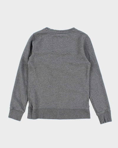 Teenie Weenie Bear Embroidered Grey Sweatshirt - S