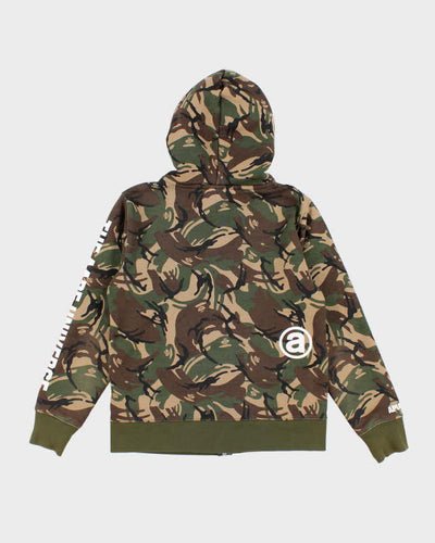Woman's Camo AAPE Utility Style zip Up  Hoodie - M