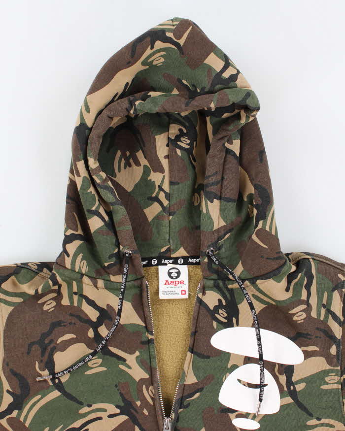 Woman's Camo AAPE Utility Style zip Up  Hoodie - M