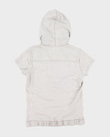 Vintage 00s Armani Exchange Short Sleeve Hoodie - S