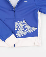 Y2k 00s Nike Women's Blue Track Jacket - M