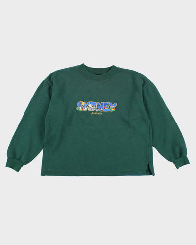 Vintage 90s Sydney Australia Green Sweatshirt - S