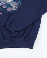 Vintage Embroidered Tea Pot Sweatshirt - S
