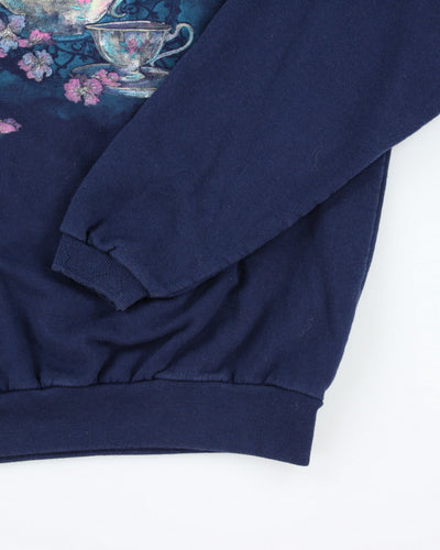 Vintage Embroidered Tea Pot Sweatshirt - S