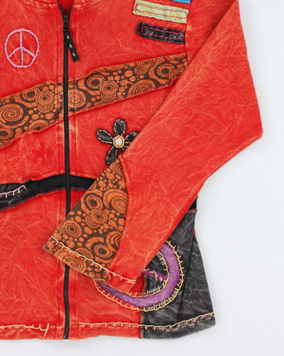 Y2k 00s Ark Hippie Hoodie - M