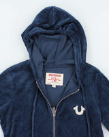 Y2k 00s True Religion Velour Hoodie - M