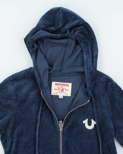 Y2k 00s True Religion Velour Hoodie - M