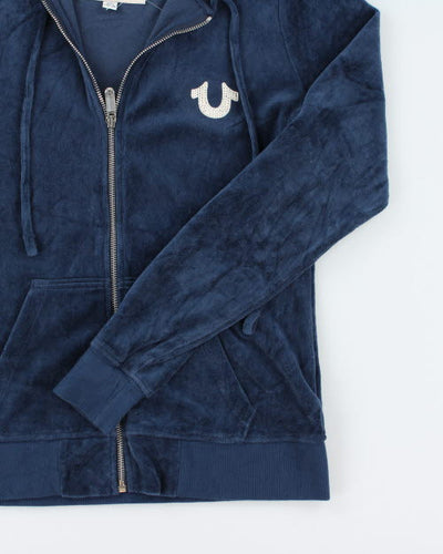 Y2k 00s True Religion Velour Hoodie - M