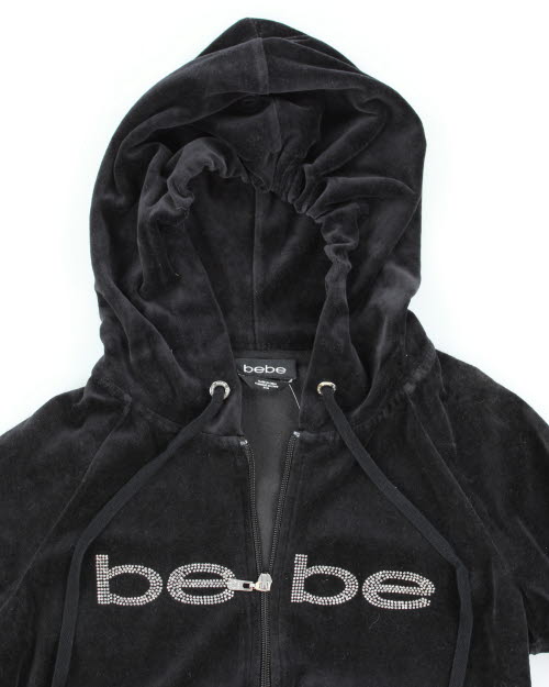 Y2k 00s Bebe Velour Hoodie - M