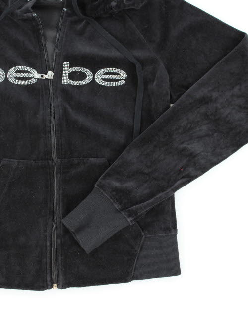 Y2k 00s Bebe Velour Hoodie - M