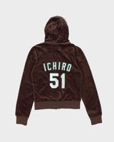 Y2k 00s LB-03 Velour Hoodie - M