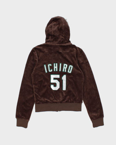 Y2k 00s LB-03 Velour Hoodie - M