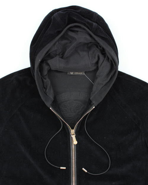 Versace Velour Hoodie - M