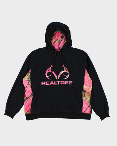 Vintage Y2K Real Tree Pink Camouflage Hoodie - L